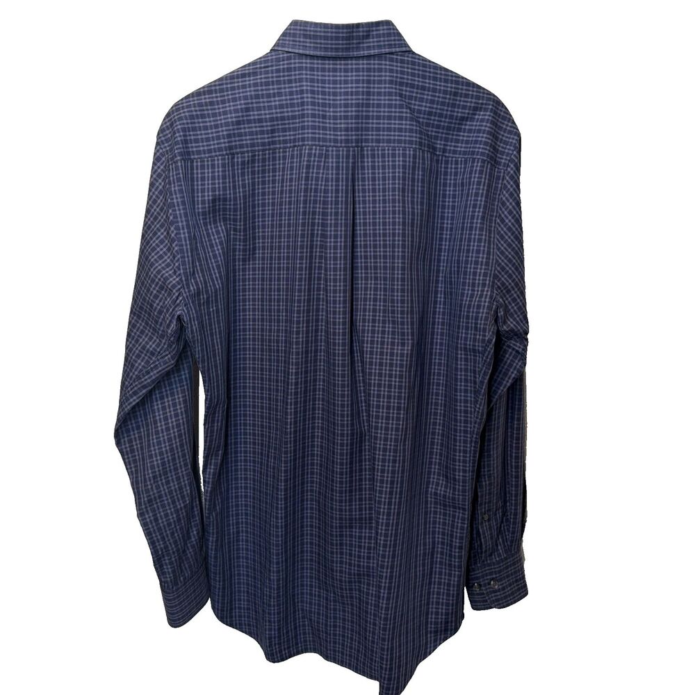 Peter Millar Men’s Plaid Button-Down Shirt Blue M - Picture 5 of 6